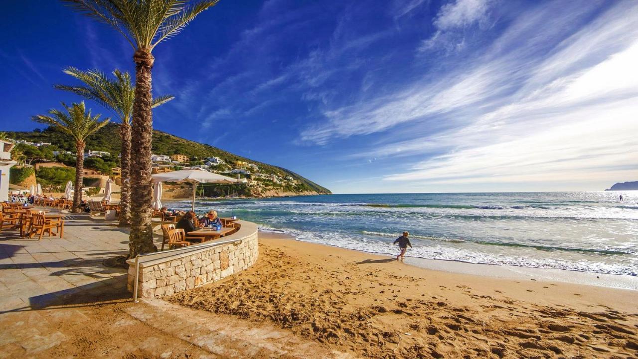 Strandnahe Wohnung Mit Meerblick Moraira Eksteriør bilde