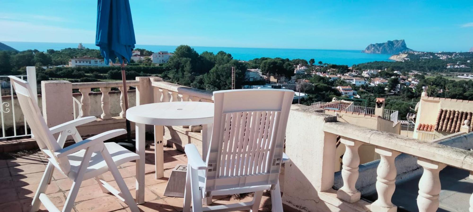 Strandnahe Wohnung Mit Meerblick Moraira Eksteriør bilde